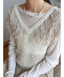 crewre online shop / ケープレイヤードVネックベスト