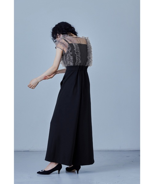 niana」 パンツドレス M ネイビー レディース レディースファッション