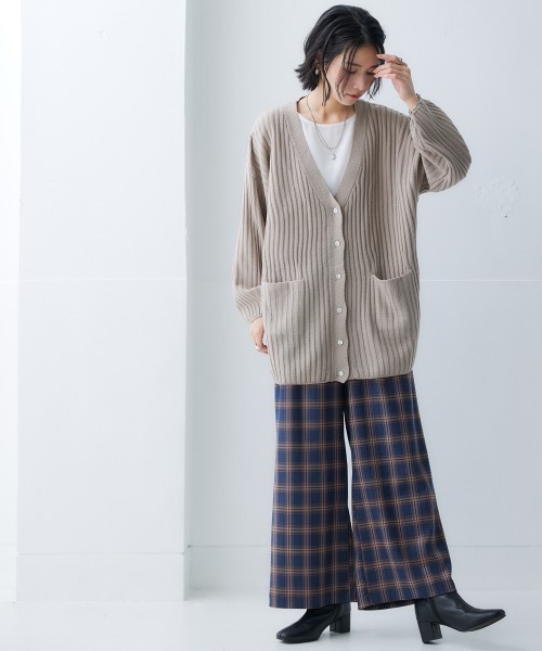Soiunique（スワユニーク） ワイドパンツ パンツ 落ち感素材ワイド