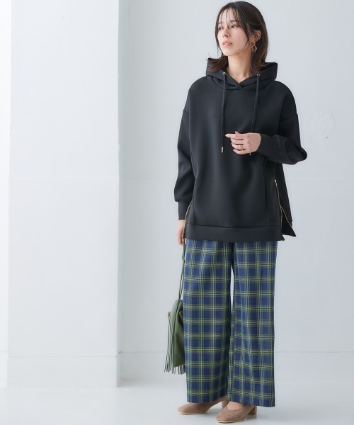 Soiunique（スワユニーク） ワイドパンツ パンツ 落ち感素材ワイド