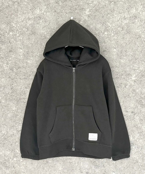THE CASUAL パーカー 綿タッチ 裏起毛 ちょいBIG ZIPパーカー