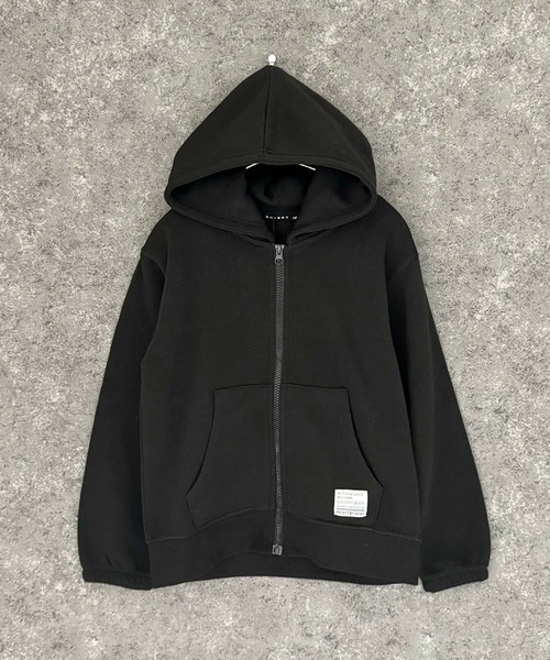 THE CASUAL パーカー 綿タッチ 裏起毛 ちょいBIG ZIPパーカー