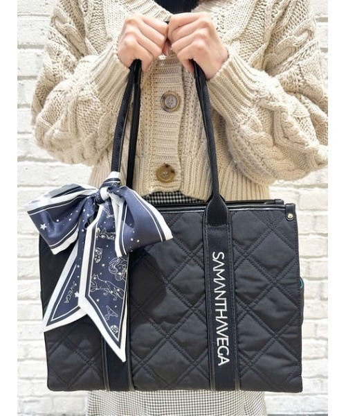 大人気!! SAMANTHAVEGA ロゴテープオールマルチA4トートバッグ □オンラインショップ＆一部店舗限定□ロゴテープオールマルチA4