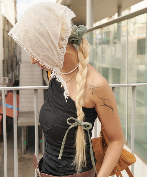 GOLDY（ゴールディ） シュシュ リボン ハング デニム シュシュ