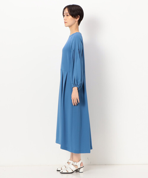 KT キヨコタカセ プリーツドレス インナー＆ウエストリボン付き 3点セット K.T KIYOKO TAKASE ドレス バックサテン梨地ストレッチ