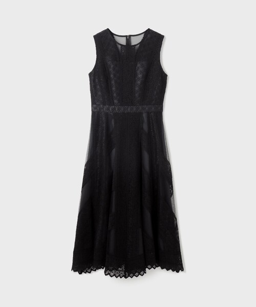 GRACE CONTINENTAL ドレス レースパッチワークドレス : ZOZOTOWN