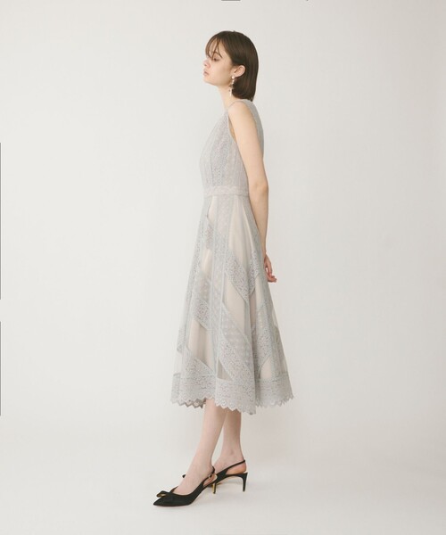 GRACE CONTINENTAL ドレス レースパッチワークドレス : ZOZOTOWN