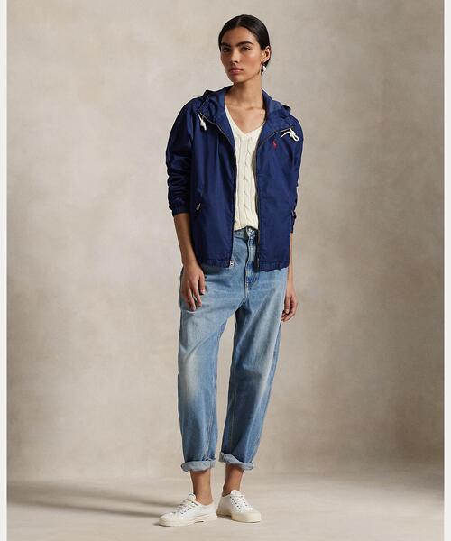 美品 現行　ポロラルフローレン フーデットジャケット　QRコードタグ　撥水 POLO RALPH LAUREN（ポロ・ラルフローレン） コート アウター ツイル