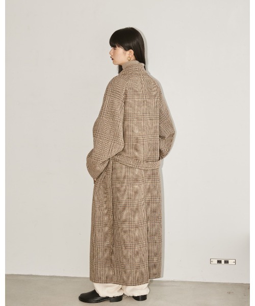 【美品★クリーニング済】TODAYFUL ステンカラーチェックコート 38 TODAYFUL（トゥデイフル）の「TODAYFUL(トゥデイフル) 