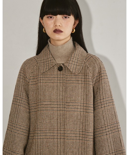 【美品★クリーニング済】TODAYFUL ステンカラーチェックコート 38 TODAYFUL（トゥデイフル）の「TODAYFUL(トゥデイフル) 