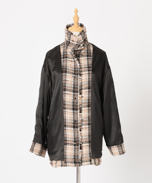 SLOBE IENA（スローブイエナ） ツイードジャケット FREE ベージュ