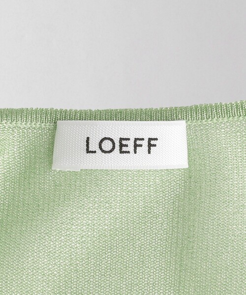 LOEFF ニット セーター 「LOEFF」シアー Vネック プルオーバー