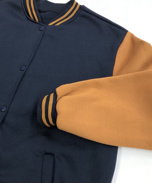 「SHEENA」 スタジャン M ネイビー レディース_画像9