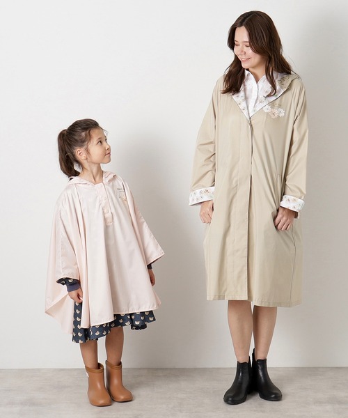 Half of Me 　PAUL&JOE ポンチョコート PAUL&JOE レインコート カッパ 子供レインポンチョ リュック対応