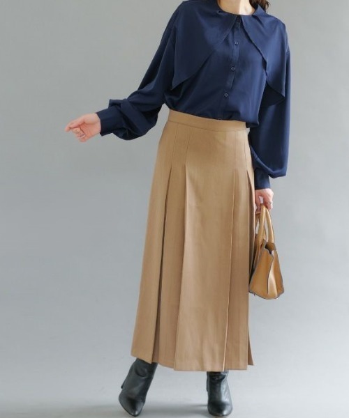 スカート バックゴムボックスプリーツスカート : ZOZOTOWN Yahoo!店