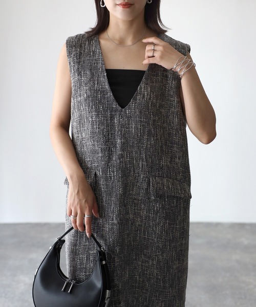 「Riberry」 サロペットスカート FREE ブラック レディース_画像2