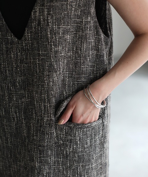 「Riberry」 サロペットスカート FREE ブラック レディース_画像3