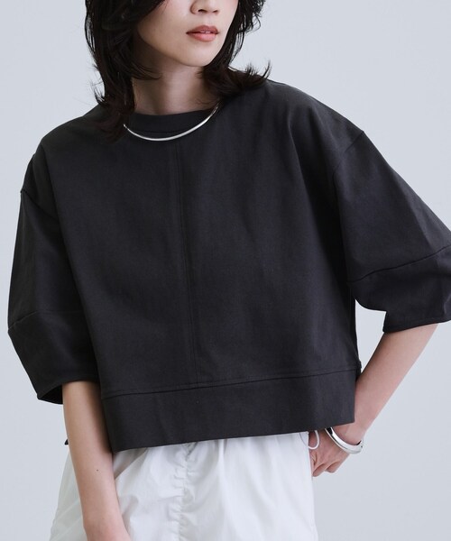 tシャツ 「再入荷」フォルムスリーブカットソー レディース