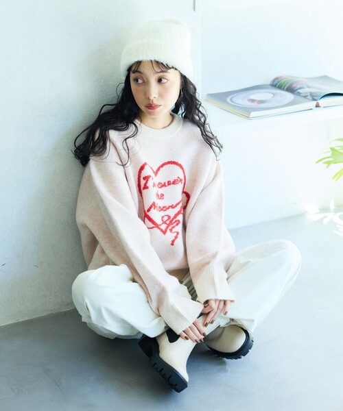 FREAK'S STORE（フリークスストア） 長袖ニット フリ- オフホワイト