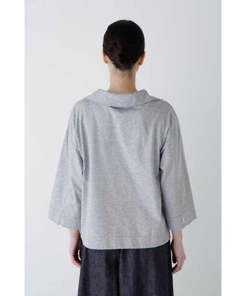 ◆【接触冷感】コットンポリエステルプレーティング天竺カットソー human woman tシャツ 「接触冷感」コットンポリエステルプレー