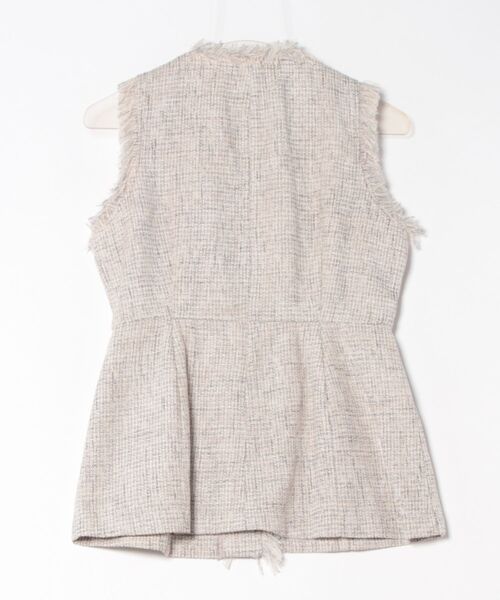 ST.ROONEY（セントルーニー） ベスト ジレ ツイードフリンジベスト「低