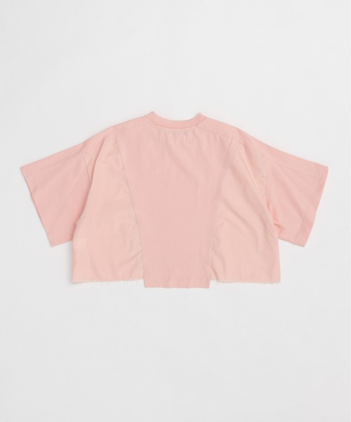 MAISON SPECIAL]ドッキングクラッシュショートTシャツ/WHITE