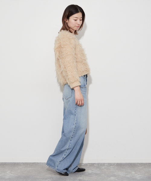 PLAGE ベージュ Vネック セーター 長袖 セール】Fine Gauge Vネック