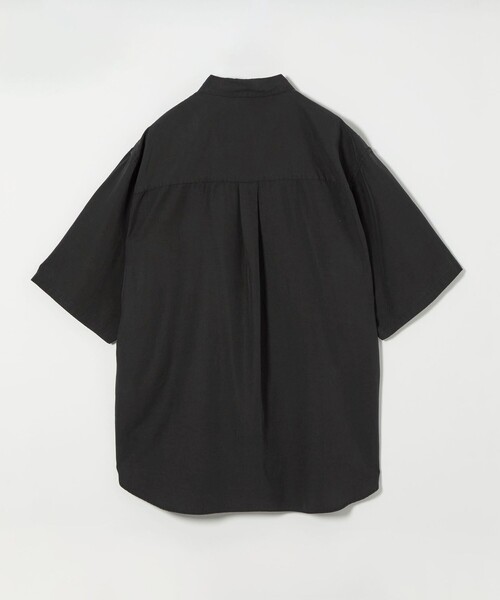 steven alan 半袖シャツ BLACK STEVEN ALAN シャツ 「Steven Alan」 スラブ レギュラーカラー