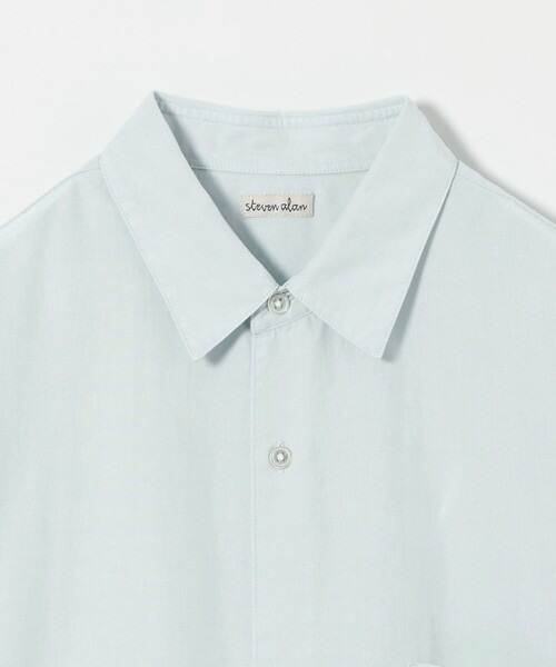 ＜Steven Alan＞ スラブ レギュラーカラー ショートスリーブ シャツ Steven Alan＞ スラブ レギュラーカラー ショートスリーブ