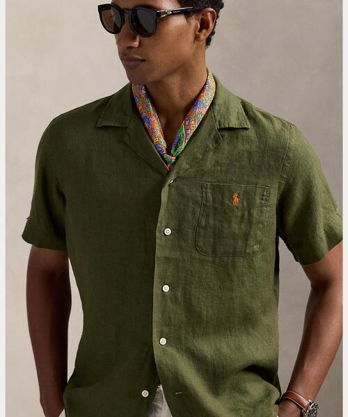 POLO RALPH LAUREN シャツ クラシック フィット リネン キャンプ