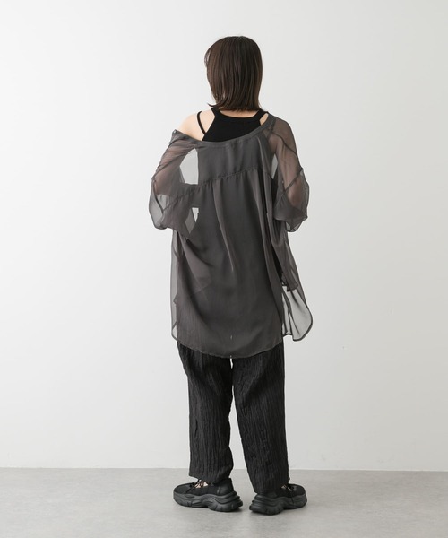 タンクトップ ノースリーブ ダブルカラーリブニットタンク レディース SENSE OF PLACE by URBAN RESEARCH タンクトップ ノースリーブ