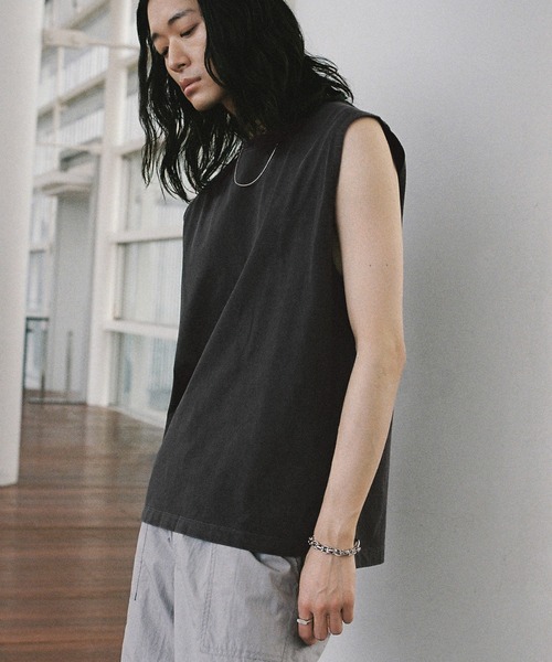 WYM LIDNM タンクトップ EXTRA FINE COTTON SLEEVELESS TEE メンズ