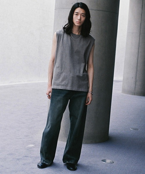 WYM LIDNM タンクトップ EXTRA FINE COTTON SLEEVELESS TEE メンズ