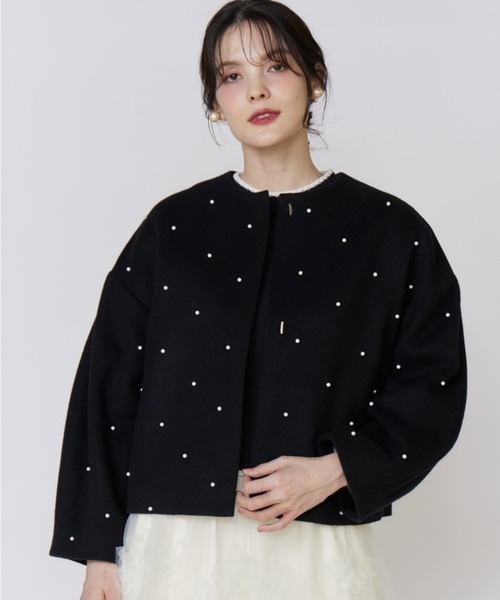 9号 M maglie le cassettoビッグカラーリバーコート 9号 M maglie le cassettoビッグカラーリバーコート - メルカリ