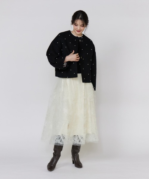 Maglie le cassetto（マーリエ ル カセット） ノーカラーコート コート