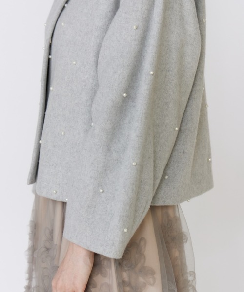 9号 M maglie le cassettoビッグカラーリバーコート 9号 M maglie le cassettoビッグカラーリバーコート - メルカリ