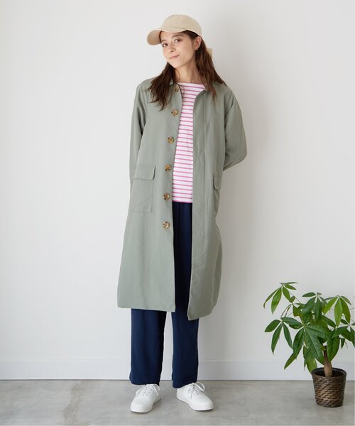 「LBC」 ピーコート M ベージュ レディース