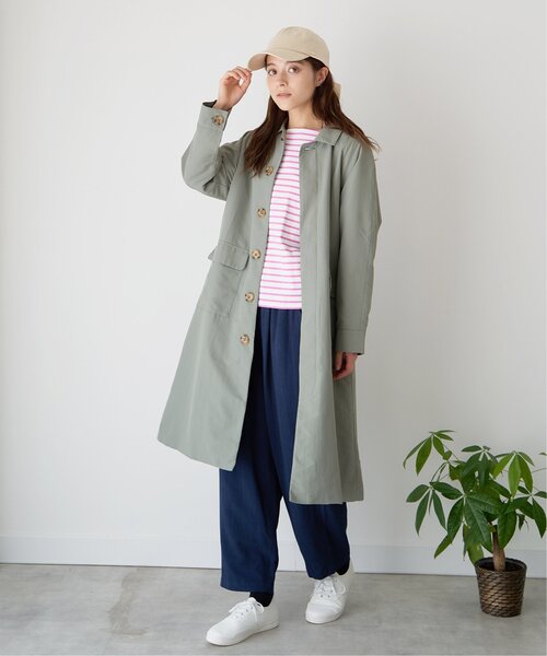 「LBC」 ピーコート M ベージュ レディース
