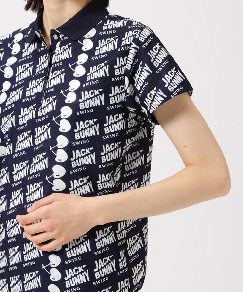ポロシャツ ポロ ジャックバニー  ハイストレッチエアートリコットポロシャツ(半袖) レディース Jack Bunny!! ポロシャツ ポロ 「Jack Bunny!!」ハイストレッチ
