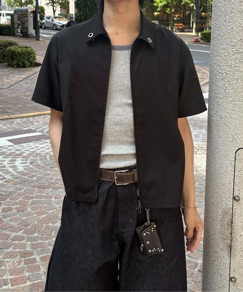 epnok ジャケットライクハーフスリーブシャツ EPNK】Jacket like half sleeve shirt / ジャケットライクハーフ