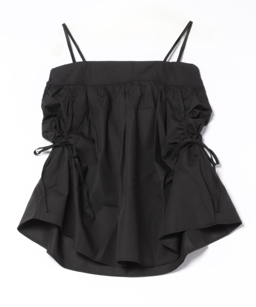 キャミソール drawstring ribbon camisole blouse