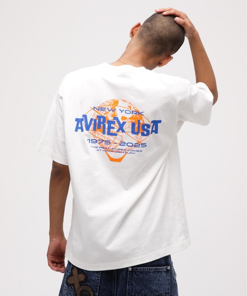 AVIREX tシャツ USA T-SHIRT / ロゴ 半袖Tシャツ アヴィレックス