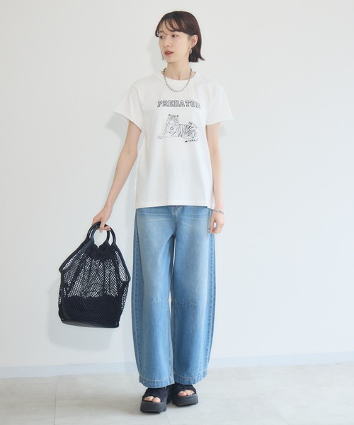 tシャツ pqran ピグメントTEE レディース Paradise Picnic tシャツ pqran ピグメントTEE レディース