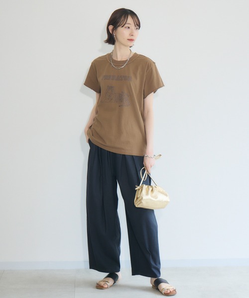tシャツ pqran ピグメントTEE レディース Paradise Picnic tシャツ pqran ピグメントTEE レディース