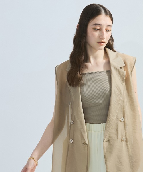 ketty（ケティ） ベスト ジレ 夏 シャンブレーシアーノースリ
