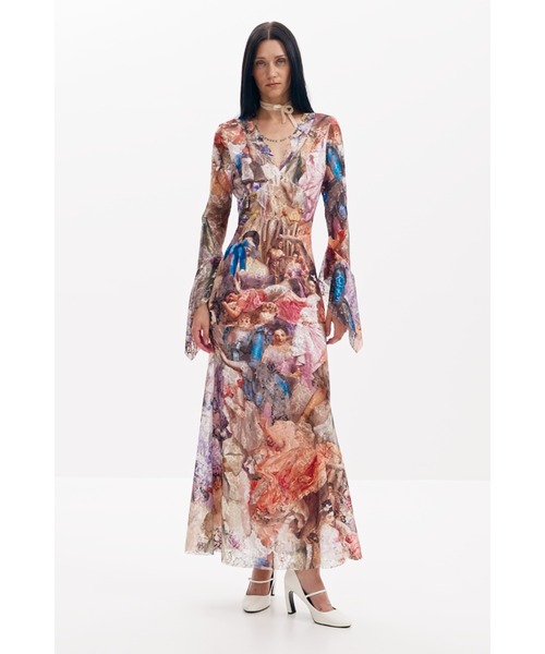 デシグアル ✖️ マリアエスコテー　花柄 ワンピース　ロングドレス Desigual ワンピース 「Desigual×Maria Escote」バロック