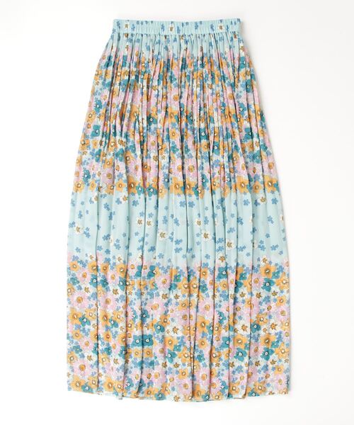 DOUBLE STANDARD CLOTHING スカート フラワーシフォンパネル
