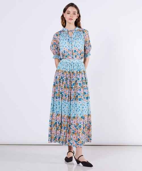 新品　ダブルスタンダード　オリジナルシフォンフラワースカート　36　花柄 NEW ARRIVAL DSC オリジナルシフォンフラワースカート | select