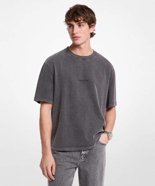 MICHAEL KORS MENS グラフィック ロゴ コットン Tシャツ グラフィック ロゴ コットン Tシャツ|マイケル・コース(MICHAEL