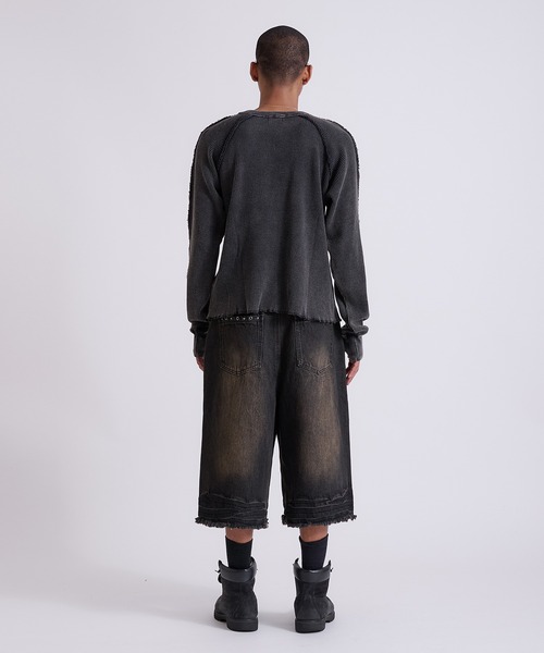 「ANDER HUNK」 長袖Tシャツ MEDIUM ブラック メンズ